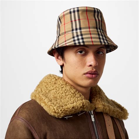 mens burberry hat sale|Burberry technical check hat.